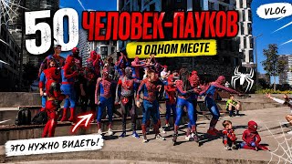 50 ЧЕЛОВЕК-ПАУКОВ в одном месте