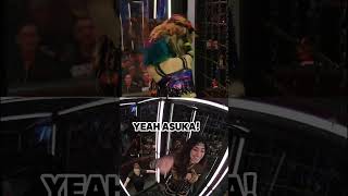 Raquel was loving the carnage of the Elimination Chamber 🤣