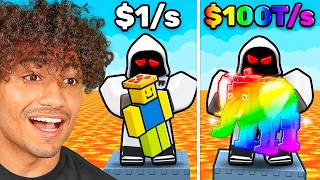 $0 To $100 TRILLION RACE In Survive Lava For Brainrots..