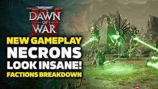 Warhammer 40K Dawn of War 4 Necrons Gameplay Looks AMAZING! Battle Report Breakdown & New Mechanics