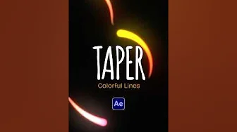 Create Colorful Tapered Line Motion Graphics in After Effects