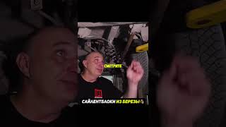 Сайлентблоки из БЕРЕЗЫ😨Что будет? #авто #эксперименты