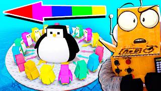 НОКАУТ НО Я ВСЕГДА ИСПОЛЬЗУЮ МАКСИМАЛЬНУЮ СИЛУ ПИНГВИНОМ ПРОТИВ ИГРОКОВ РОБЛОКС! ROBLOX