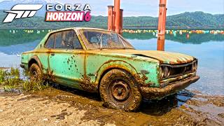 Rebuilding Nissan Skyline 2000GT-R 1971 | Forza Horizon 6 | Steering Wheel Gameplay