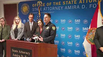 State Attorney holding press conference in Fort Myers