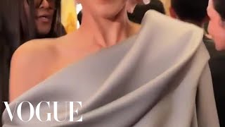 Zendaya Arrives at the Louis Vuitton Show