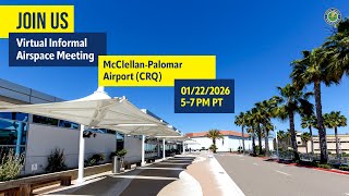 McClellan-Palomar Airport Community Public Webinar