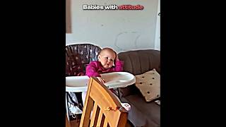 Baby with attitude #reaction #attitude #edit #trollface #babyshorts