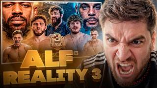 РАВШАН СМОТРИТ - ALF Reality 3!😡| Джонс VS Кормье.  ДРАКА СТРАННИК и ПЕРЕВЯЗ! Бой Пираев VS Олейник