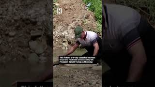 Lebanese struggle to cross the river home