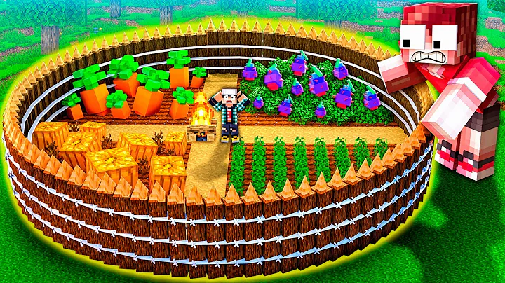 Я ПОСТРОИЛ САМУЮ ЗАЩИЩЕННУЮ БАЗУ В ВЫРАСТИ САД В МАЙНКРАФТ!