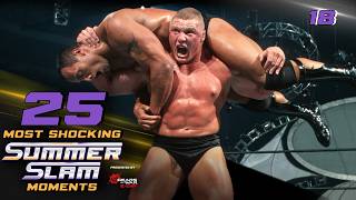 Brock Lesnar dethrones The Rock | SummerSlam 2002: 25 Most Shocking SummerSlam Moments