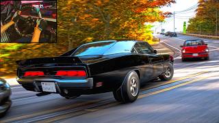 999HP DODGE CHARGER R/T vs The Marathon Race | Forza Horizon 6 | Steering Wheel Gameplay