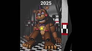 FNAF Rockstar Freddy over the years