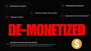YouTube Is About To DEMONETIZE Small Channels That Do This