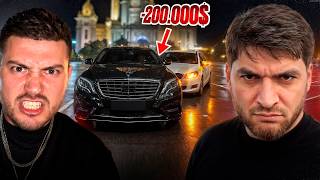 🚨ТАКСИСТ УДАРИЛ НОВЫЙ MERCEDES S55 в ЦЕНТРЕ МОСКВЫ !😡| УГАР АНАРА и РАВШАНА в МОСКВЕ !