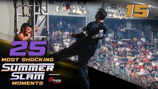 Shane McMahon’s terrifying fall off 30-foot scaffold: 25 Most Shocking SummerSlam Moments