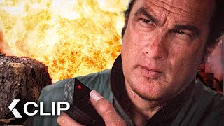 Steven Seagal DESTROYS Entire Weapons Depot - FLIGHT OF FURY Clip