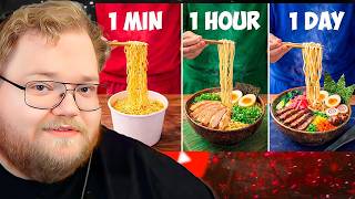 1 МИНУТА vs 1 ЧАС vs 1 ДЕНЬ РАМЭН / РЕАКЦИЯ T2x2