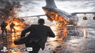 007 First Light (PS5 Pro) Gameplay - Epic Battle At Airbase & Airplane