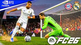 Bayern Munich vs Real Madrid – Champions League Quarter Final | FC 26 Gameplay | RTX 5080 | 4K