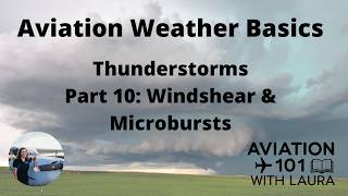 Basic Aviation Weather Thunderstorms: 10 Windshear & Microbursts: For Aircraft Dispatchers & Pilots