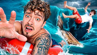 МЫ НЕ ВЫЖИЛИ ВО ВРЕМЯ ШТОРМА НА ОДНОМ ПЛОТУ В ОКЕАНЕ МАЙНКРАФТ!