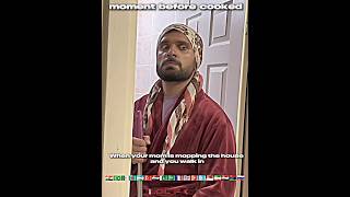 That moment when your mom's just mopped the floor and you accidentally walk right through it! 😅