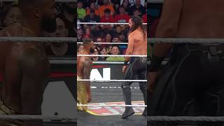 Montez Ford doesn’t want to hear anything that’s coming out of Seth Rollins’ mouth ✋ #WWERaw