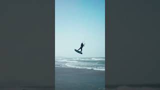 INSANE kiteboarding Beach Start! #shorts #bigair