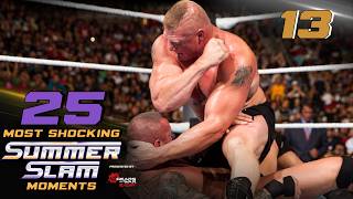 Brock Lesnar beats Randy Orton by technical knockout: 25 Most Shocking SummerSlam Moments