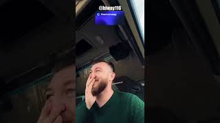 Дальнобойщик хотел запечатлеть радость от новой машины и снятие плёнки.