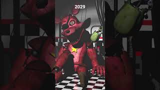 FNAF Rockstar Foxy over the years