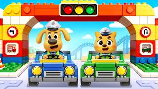 El Parque de Tráfico 🚦 Dibujos Animados 🔍Sheriff Labrador en Español