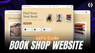 Build a Book Shop Website Using HTML, CSS & JavaScript | Frontend Project for Beginners 2025