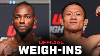 Kape vs Horiguchi Weigh-Ins | UFC Vegas 119